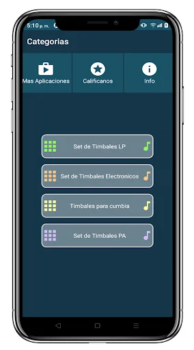 Descargar Timbales Cumbia Gratis – App de Percusión Realista - Screenshot 16