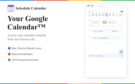 Schedule Calendar: Gestiona tus eventos y Google Calendar - Screenshot 1