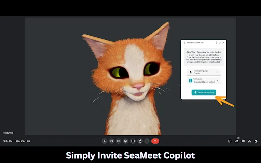 SeaMeet: Transcripción y Notas IA para Google Meet | Descarga Gratis - Screenshot 3