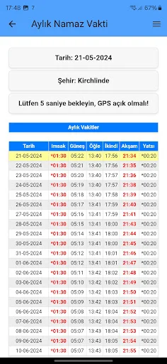 Descargar Türkiye Takvimi: Horarios de Oración y Qibla Gratis - Screenshot 4