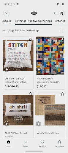 Descarga Primitive Gatherings App – Compras de Telas y Manualidades - Screenshot 1