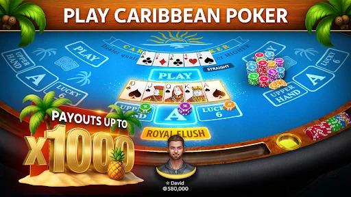 Caribbean Poker by Pokerist: Juega al mejor póker en tu móvil - Screenshot 1