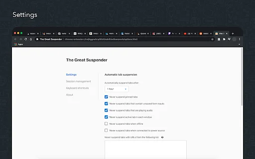 The Great Suspender Reloaded: Ahorra RAM y Optimiza Chrome - Screenshot 3
