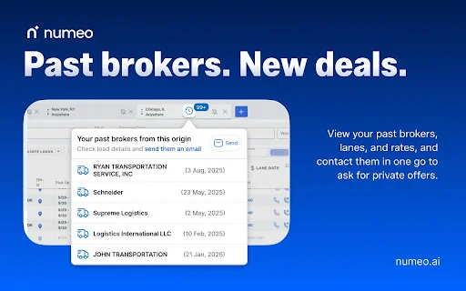 Numeo Spot: Optimiza tu Dispatch en DAT con IA – Descarga Hoy - Screenshot 5