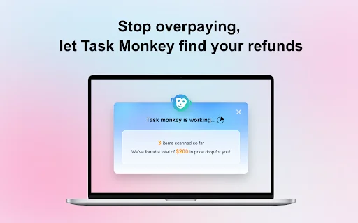 Task Monkey: Recupera dinero de tus compras en Amazon – Extensión - Screenshot 2