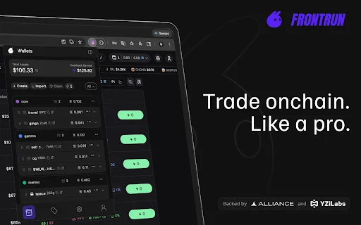 Frontrun: La herramienta definitiva para trading crypto en Solana - Screenshot 1