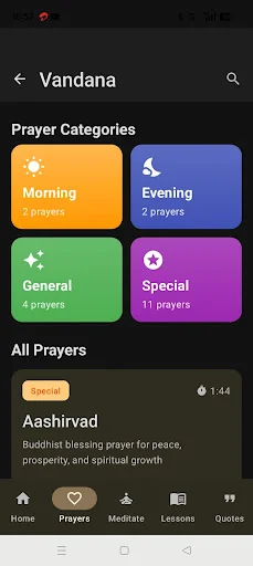Descarga Buddha Vandana: Guía Budista, Meditación y Oraciones - Screenshot 4
