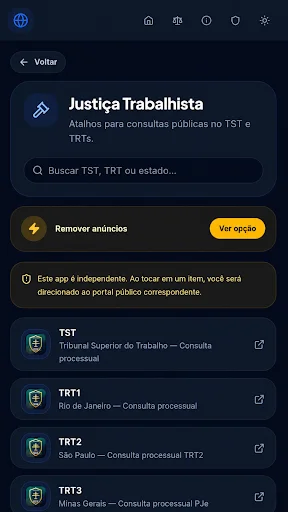 Descargar ProcessoBR: Guía de Procesos – Accesos Directos Gratis - Screenshot 5