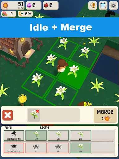 Bloom & Cinder: Merge Garden – Juego de Puzles Relajante - Screenshot 20