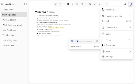 Notebook: Notas Rápidas y Simples – El Mejor Block de Notas Online - Screenshot 2