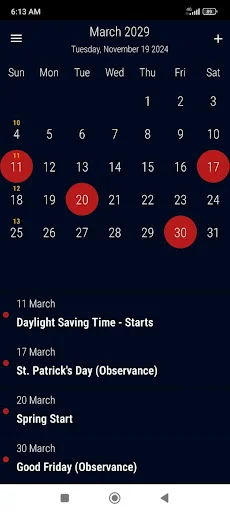 Descargar US Calendar 2026: Calendario con Festivos y Recordatorios - Screenshot 20
