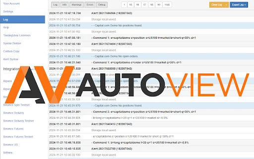 Autoview Trading Extension: Automatiza tus Operaciones en Español - Screenshot 2