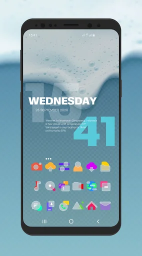 Descarga Bluric APK: Iconos Estilo Frozen Glass – Personalización - Screenshot 2