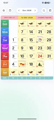 Descarga Malaysia Calendar 2026 Lite: Calendario de Festivos - Screenshot 8