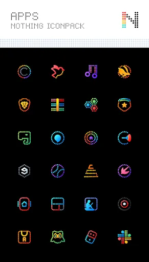 Neon : Dots Iconpack APK – Personaliza tu móvil con estilo único - Screenshot 5