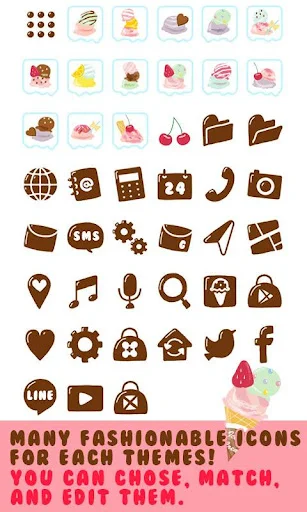 Descarga Theme-I Scream for Ice Cream! – Tema adorable y colorido - Screenshot 4