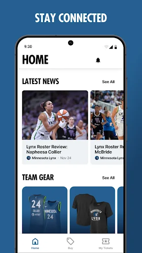 Descargar Minnesota Lynx App: Entradas y Noticias de Baloncesto - Screenshot 4