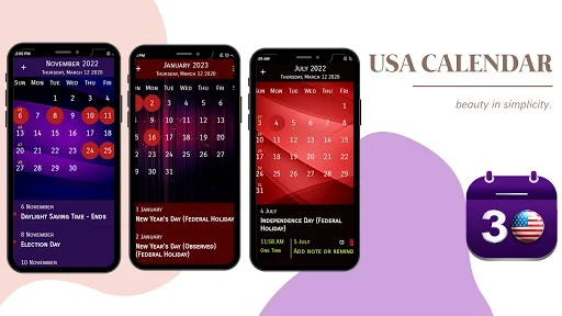 Descargar US Calendar 2026: Calendario con Festivos y Recordatorios - Screenshot 16