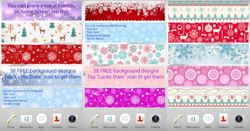 Sticky Memo Notepad Christmas: Notas Adhesivas Navideñas - Screenshot 1