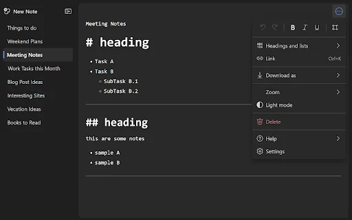Notebook: Notas Rápidas y Simples – El Mejor Block de Notas Online - Screenshot 4
