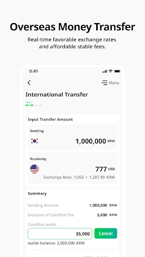 Descargar CoinShot: Envía dinero desde Corea de forma segura y rápida - Screenshot 11
