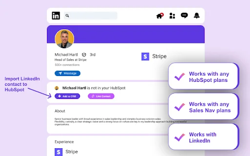 Hublead: Conecta LinkedIn con HubSpot y Automatiza tus Ventas - Screenshot 2