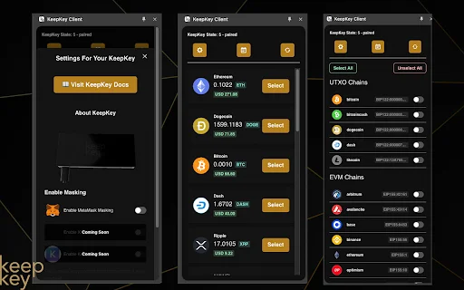 KeepKey Client: Gestiona tus criptoactivos de forma segura - Screenshot 1