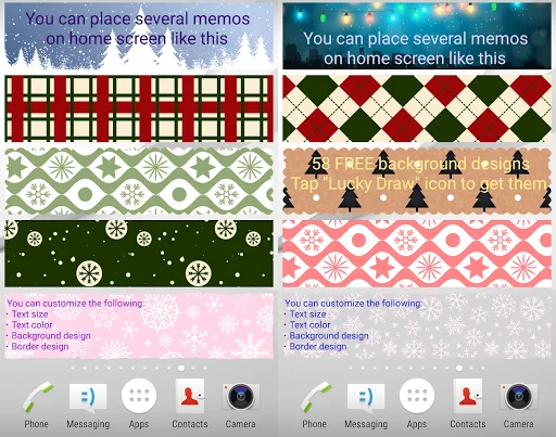 Sticky Memo Notepad Christmas: Notas Adhesivas Navideñas - Screenshot 3