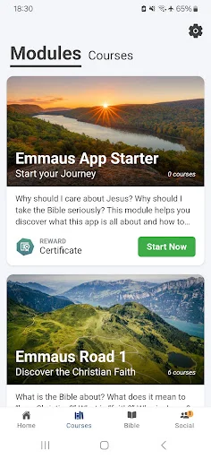 Descarga EMMAUS: Biblia y Cursos – Aprende la Biblia hoy mismo - Screenshot 1