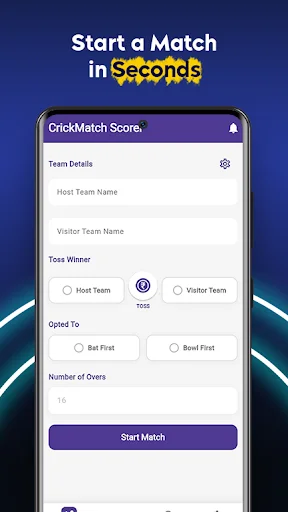 Descargar CrickMatch – Marcador de Críquet en Vivo y Estadísticas - Screenshot 2