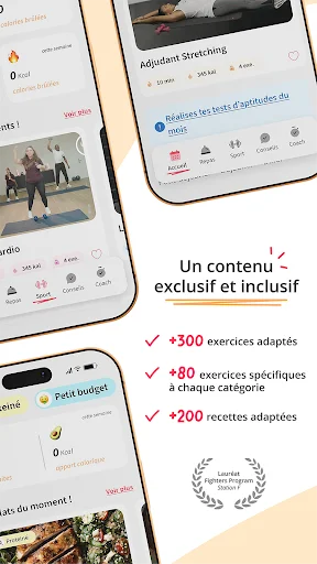 Descarga Kunto: Nutrition Sport Adapté – Tu Entrenador Fitness Ideal - Screenshot 2