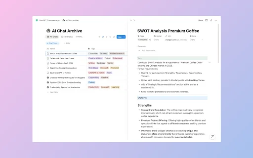 Save ChatGPT to Notion: Exporta tus chats fácilmente - Screenshot 5