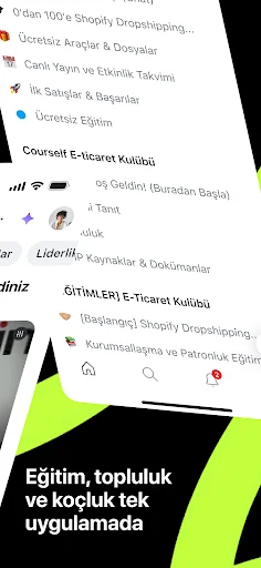 Descarga Courself E-ticaret Kulübü – App de Formación y Comunidad - Screenshot 2