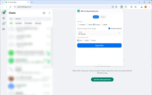 Exportar Contactos de WhatsApp – WA Number Saver Gratis - Screenshot 1