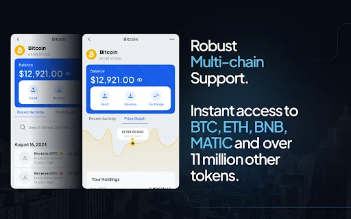 Hero Wallet: La Billetera Cripto Multicadena Más Segura y Privada - Screenshot 2