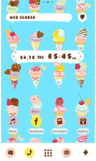 Descarga Theme-I Scream for Ice Cream! – Tema adorable y colorido - Screenshot 1