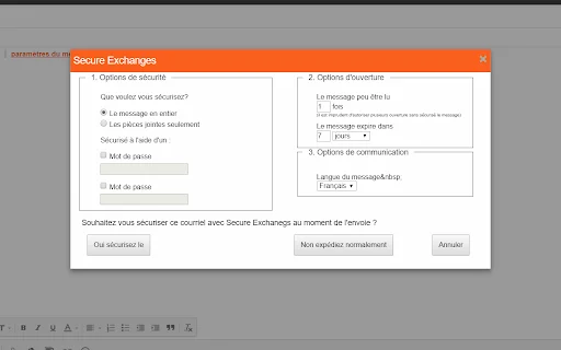 Secure Exchanges for Gmail: Envía correos cifrados de forma segura - Screenshot 2