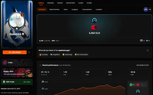 FACEIT FORECAST: Estadísticas Avanzadas para CS2 y Faceit - Screenshot 3