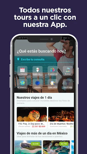 Descarga Mi EAV: Acumula Puntos y Reserva Viajes a México y el Mundo - Screenshot 1