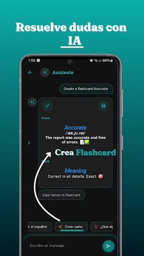 Descarga QuickCard AI: Aprende Inglés Rápido y Fácil – Gratis - Screenshot 7