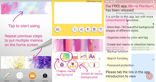 Descargar Sticky Memo Watercolor 2 – Notas Adhesivas Gratis - Screenshot 8