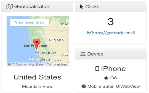 Geotrack: Rastreador de Correos para Gmail con Geolocalización - Screenshot 1
