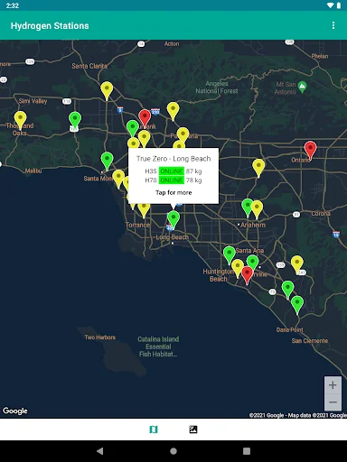 Hydrogen Stations USA: Localizador de Hidrógeno para tu Vehículo - Screenshot 20