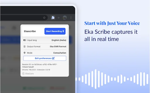 EkaScribe: El Asistente IA para Notas Médicas y Consultas - Screenshot 3