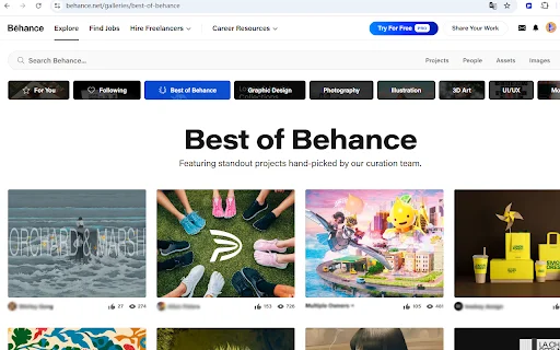 Descargar Imágenes de Behance – Extensión Chrome Rápida y Fácil - Screenshot 2