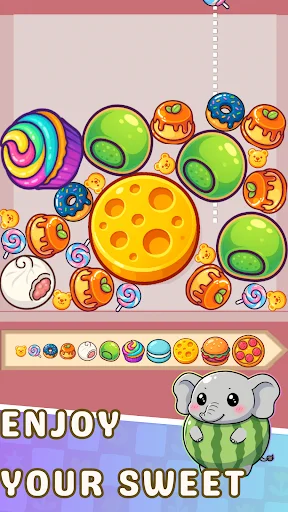 Descarga Fruit Drop Satisfy-Juicy Merge – Juego de Puzzle Gratis - Screenshot 6