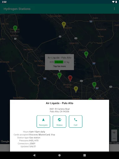 Hydrogen Stations USA: Localizador de Hidrógeno para tu Vehículo - Screenshot 21