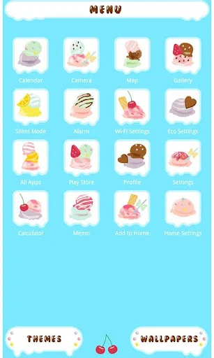 Descarga Theme-I Scream for Ice Cream! – Tema adorable y colorido - Screenshot 2