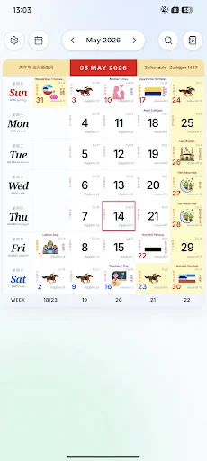 Descarga Malaysia Calendar 2026 Lite: Calendario de Festivos - Screenshot 1