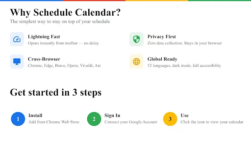 Schedule Calendar: Gestiona tus eventos y Google Calendar - Screenshot 3